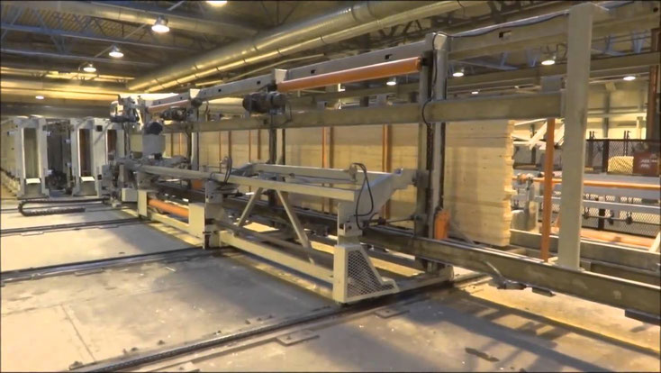 Механизация линий производства клееного домостроительного бруса и балки